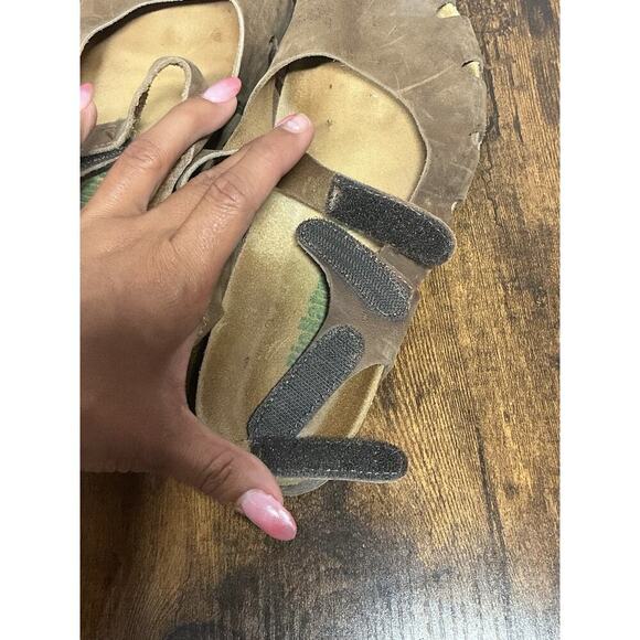 BioNatura SOLO Leather Mary Jane Closed Toe Sandals Size 7/38 Cork Brown - Picture 7 of 14